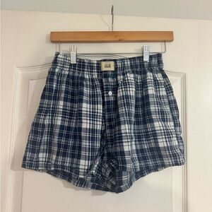 Oddli Blue Plaid Pants